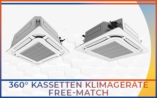 KACHEL 360 KASSETTEN KLIMAGERÄTE FREE-MATCH